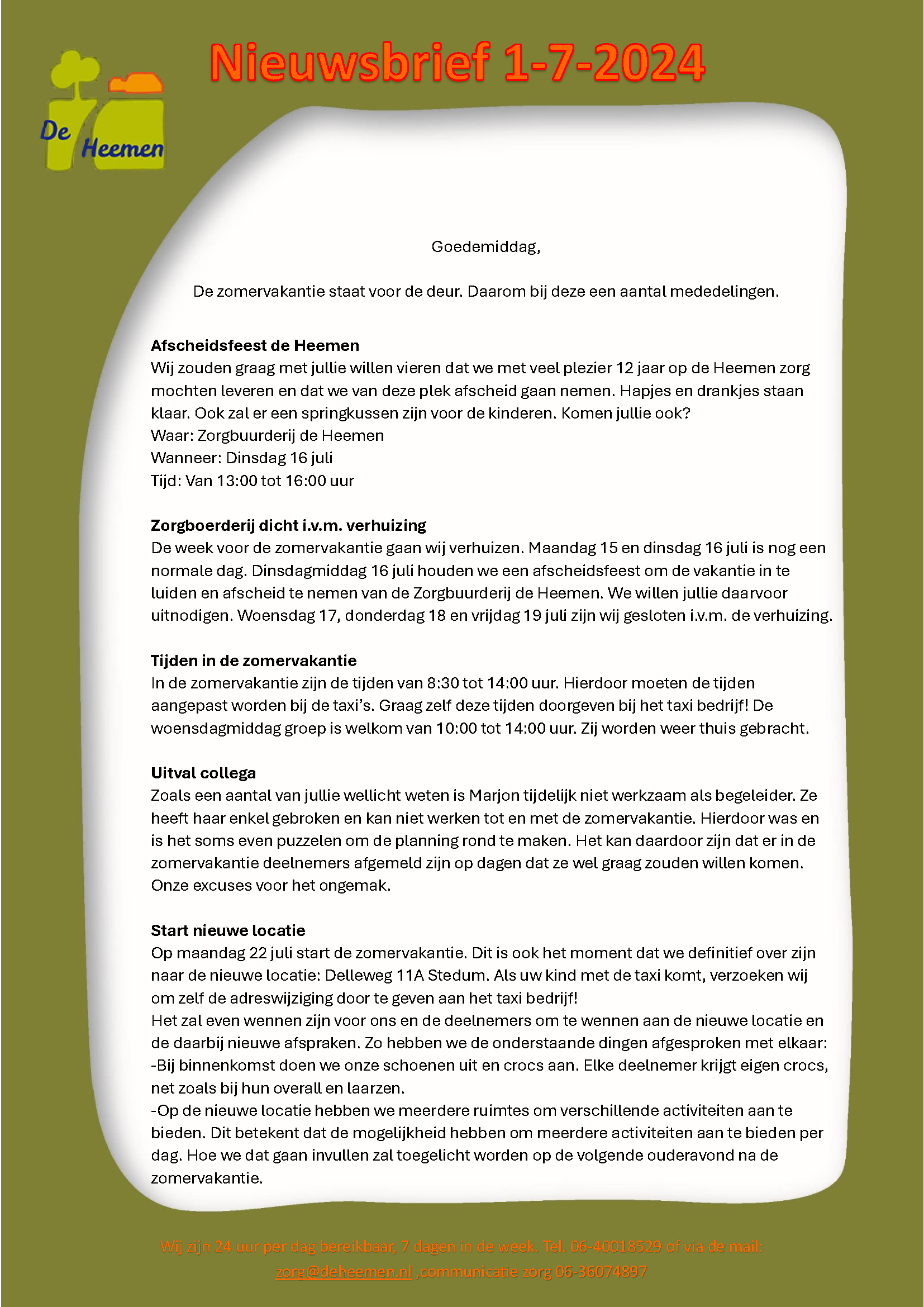 Informatiebrief 1 7 24 1